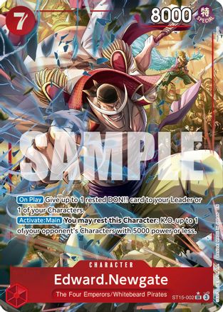 Edward.Newgate - ST15-002 (Alternate Art) (ST15-002) - Premium Booster -The Best- Vol. 2 Foil - Card Brawlers