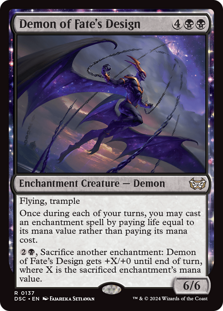 Demon of Fate's Design [Duskmourn: House of Horror Commander] - Magic: The Gathering - Card Brawlers | Quebec | Canada |