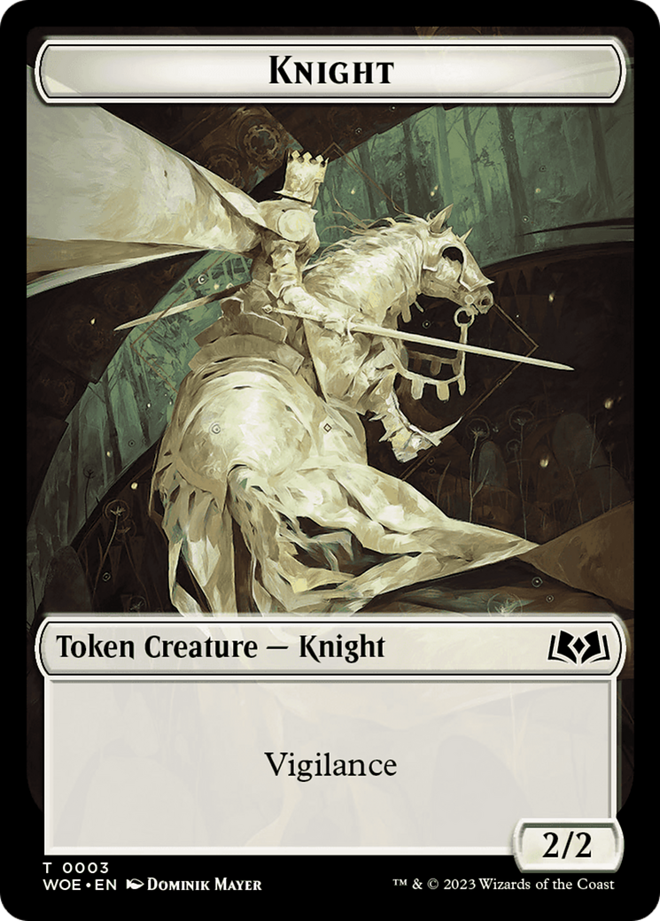 Knight // Food (0011) Double-Sided Token [Wilds of Eldraine Tokens] - Magic: The Gathering - Card Brawlers | Quebec | Canada |