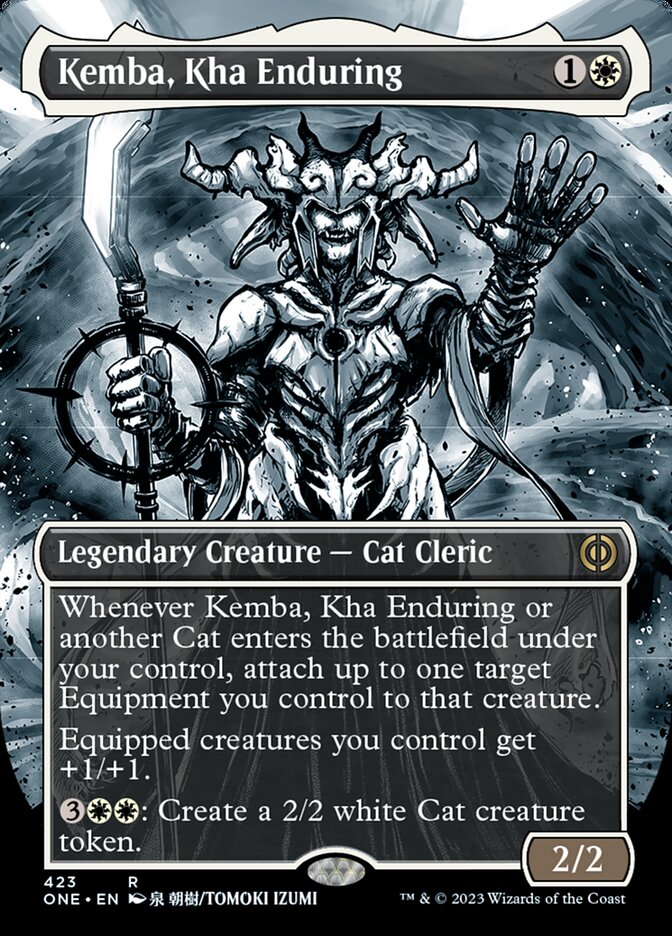 Kemba, Kha Enduring (Borderless Manga Step-and-Compleat Foil) [Phyrexia: All Will Be One] - Magic: The Gathering - Card Brawlers | Quebec | Canada |