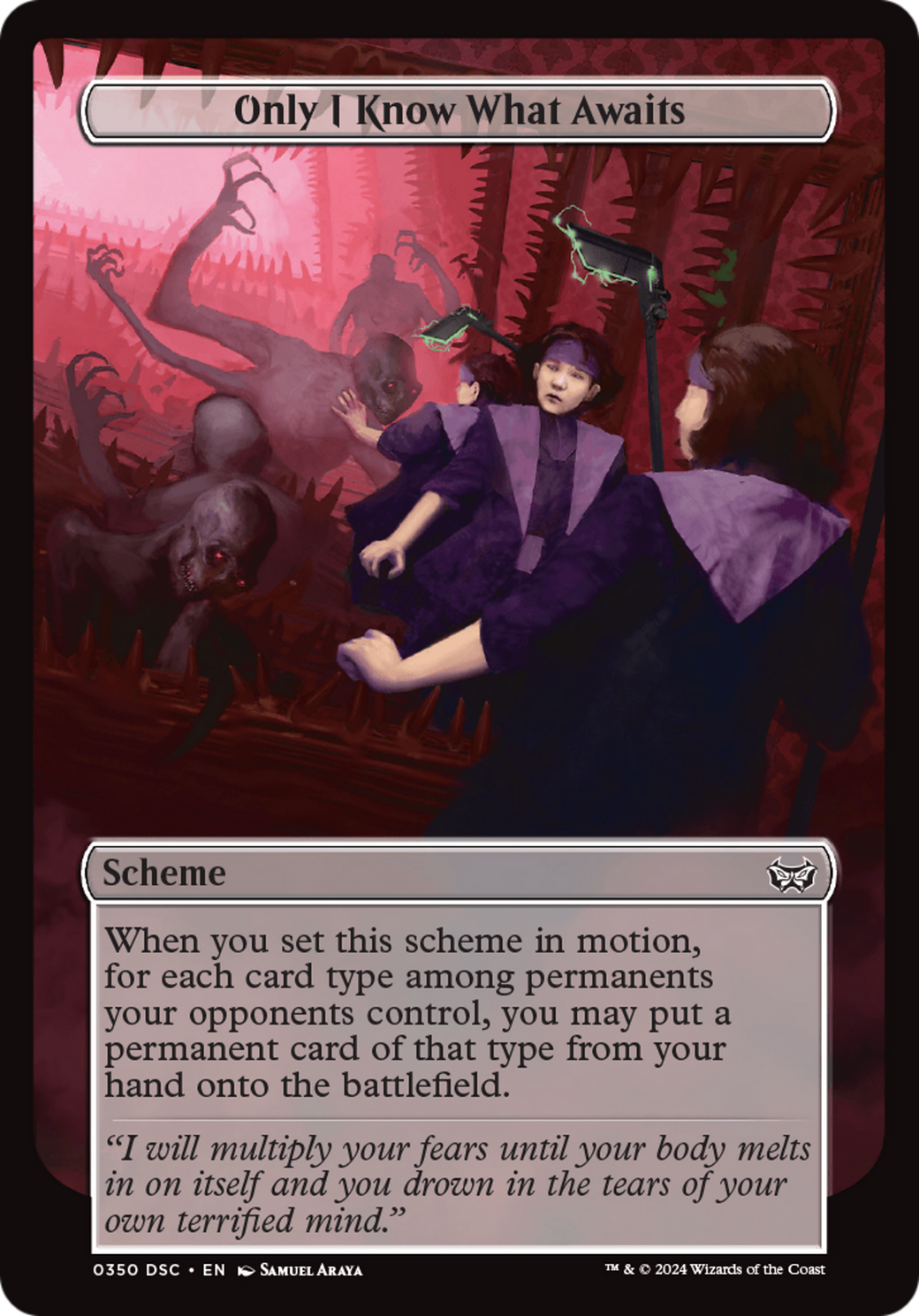 Only I Know What Awaits (Full Art) [Duskmourn: Archenemy] - Magic: The Gathering - Card Brawlers | Quebec | Canada |