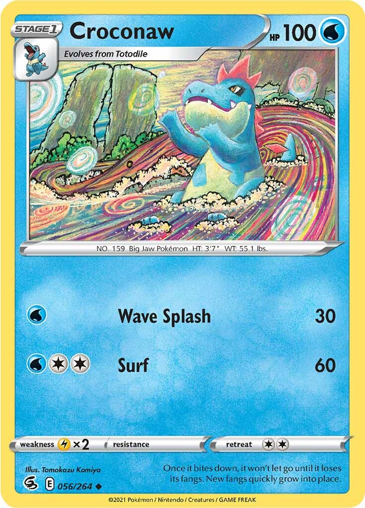 Croconaw (056/264) [Sword & Shield: Fusion Strike] - Pokémon - Card Brawlers | Quebec | Canada |