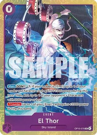 El Thor (Premium Card Collection -Best Selection Vol. 6-) (OP15-075) - One Piece Promotion Cards Foil - Card Brawlers