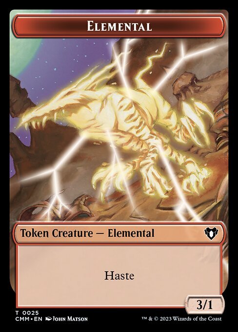 Eldrazi Scion // Elemental (0025) Double - Sided Token [Commander Masters Tokens] - Card Brawlers