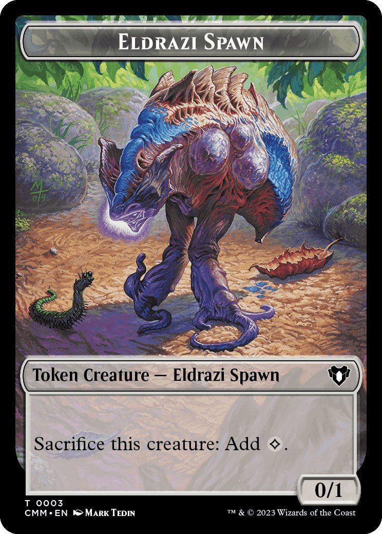 Eldrazi Spawn // Construct (0041) Double - Sided Token [Commander Masters Tokens] - Card Brawlers