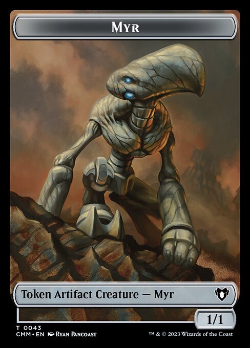 Eldrazi Spawn // Myr Double - Sided Token [Commander Masters Tokens] - Card Brawlers