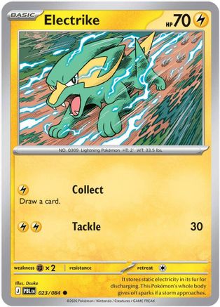 Electrike (023/null) - Reverse Holofoil [ME05 Pitch Black] - Card Brawlers