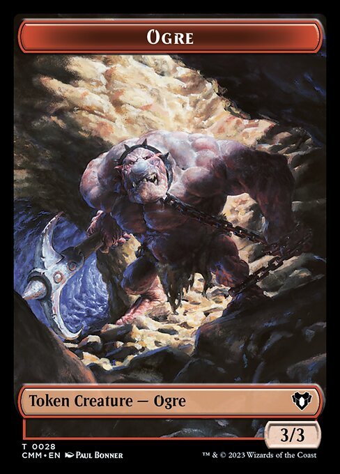 Elemental (0026) // Ogre Double - Sided Token [Commander Masters Tokens] - Card Brawlers