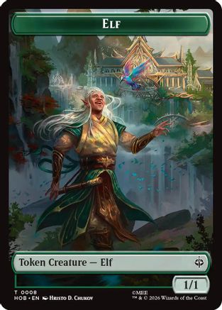 Elf // Treasure (0013) Double-Sided Token (HOB-8 // 13) - The Hobbit Foil - Card Brawlers