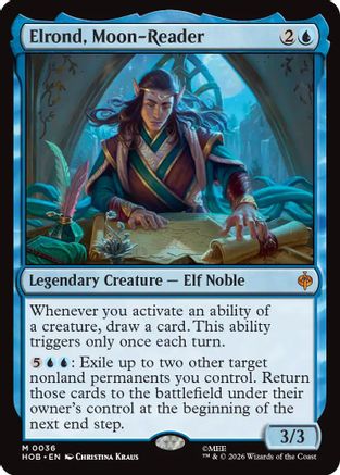 Elrond, Moon-Reader (HOB-036) - The Hobbit Foil - Card Brawlers
