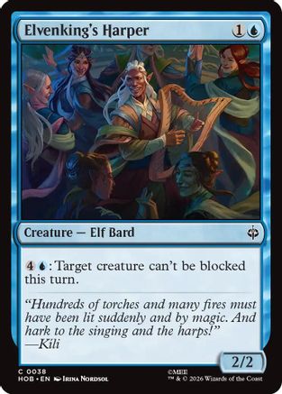 Elvenking's Harper (HOB-038) - The Hobbit Foil - Card Brawlers