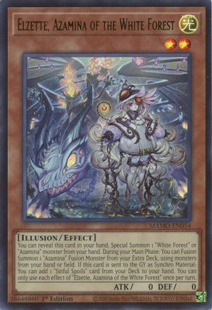 Elzette, Azamina of the White Forest (MAMO-EN054) - Magnificent Monsters 1st Edition - Card Brawlers