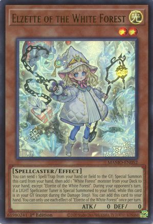 Elzette of the White Forest (MAMO-EN052) - Magnificent Monsters 1st Edition - Card Brawlers
