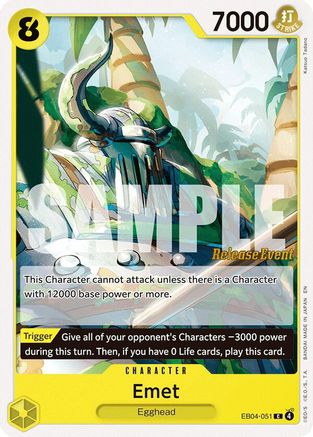 Emet (EB04-051) - Adventure on Kami's Island Release Event Cards - Card Brawlers