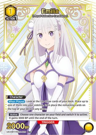 Emilia (025) (R*) (UE24BT/REZ-1-025) - UE24BT ReZERO Starting Life in Another World Foil - Card Brawlers