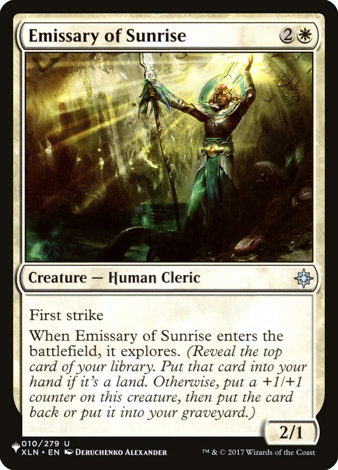 Emissary of Sunrise [The List] - Card Brawlers