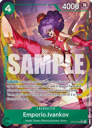Emporio.Ivankov (026) (Alternate Art) (OP16-026) - The Time of Battle Foil - Card Brawlers
