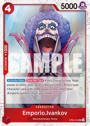 Emporio.Ivankov (Pirate Foil) (OP05-004) - Premium Booster -The Best- Vol. 2 Foil - Card Brawlers