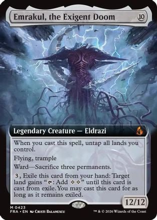 Emrakul, the Exigent Doom (Extended Art) (FRA-423) - Reality Fracture Foil - Card Brawlers