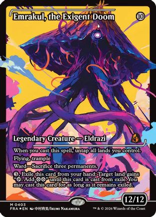Emrakul, the Exigent Doom (Showcase) (FRA-403) - Reality Fracture Foil - Card Brawlers