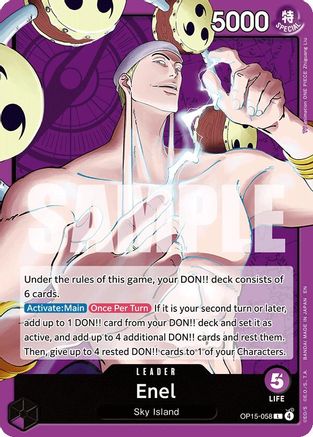 Enel (OP15-058) (OP15-058) - Adventure on Kami's Island - Card Brawlers