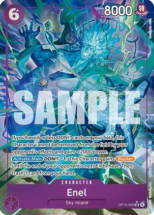 Enel (OP15-060) (Alternate Art) (OP15-060) - Adventure on Kami's Island Foil - Card Brawlers