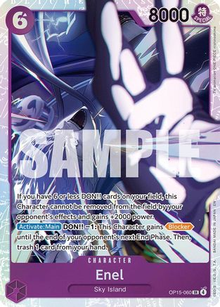 Enel (OP15-060) (OP15-060) - Adventure on Kami's Island Foil - Card Brawlers