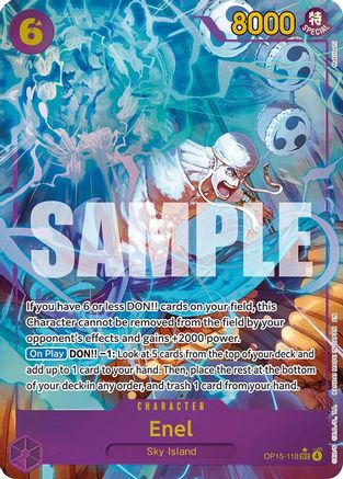 Enel (OP15-118) (Alternate Art) (OP15-118) - Adventure on Kami's Island Foil - Card Brawlers