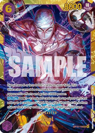 Enel (OP15-118) (OP15-118) - Adventure on Kami's Island Foil - Card Brawlers