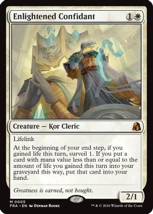 Enlightened Confidant (FRA-005) - Reality Fracture Foil - Card Brawlers