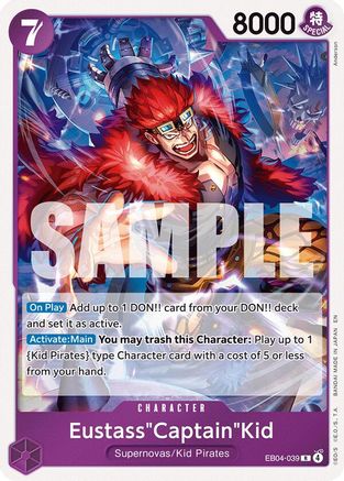 Eustass"Captain"Kid - EB04-039 (EB04-039) - The Azure Sea's Seven Foil - Card Brawlers