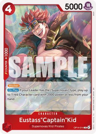 Eustass"Captain"Kid - OP14-014 (OP14-014) - The Azure Sea's Seven Foil - Card Brawlers