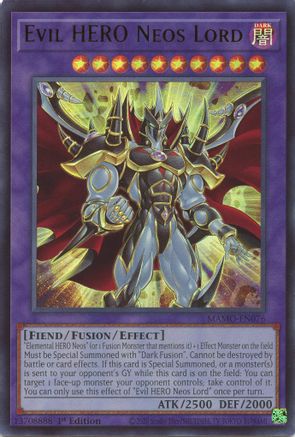 Evil HERO Neos Lord (MAMO-EN076) - Magnificent Monsters 1st Edition - Card Brawlers