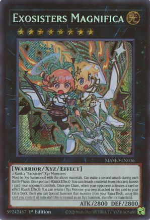 Exosisters Magnifica (Secret Rare) (MAMO-EN036) - Magnificent Monsters 1st Edition - Card Brawlers