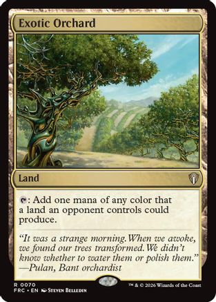 Exotic Orchard (FRC-070) - Commander: Reality Fracture - Card Brawlers