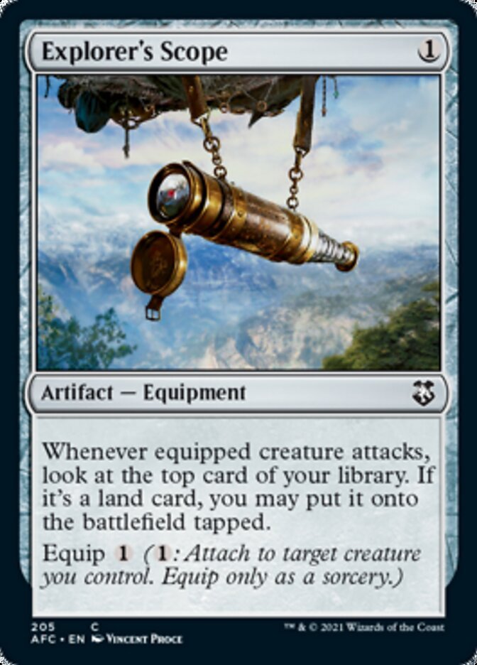 Explorer's Scope [Dungeons & Dragons: Adventures in the Forgotten Realms Commander] - Card Brawlers