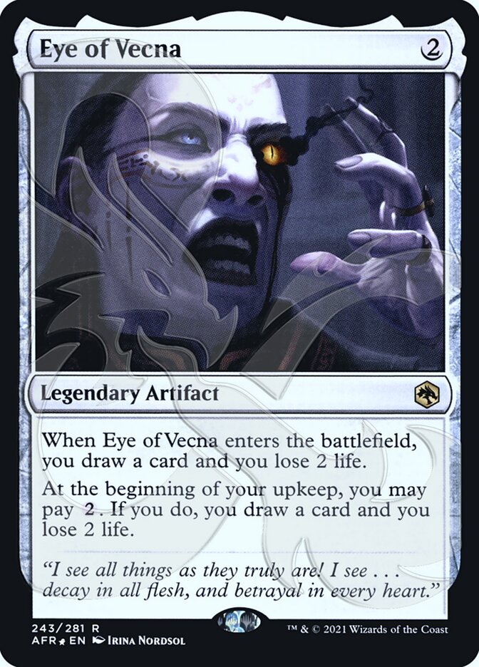 Eye of Vecna (Ampersand Promo) [Dungeons & Dragons: Adventures in the Forgotten Realms Promos] - Card Brawlers