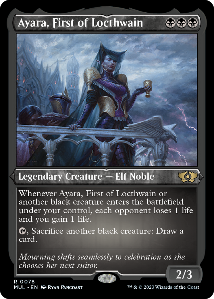Ayara, First of Locthwain (Foil Etched) [Multiverse Legends] - Magic: The Gathering - Card Brawlers | Quebec | Canada |