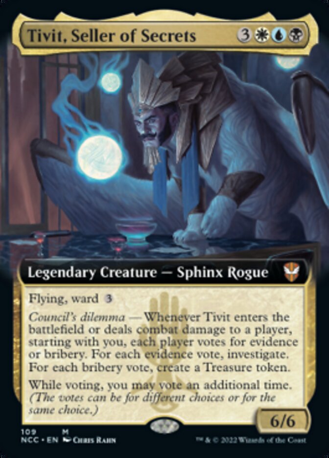 Tivit, Seller of Secrets (Extended Art) [Streets of New Capenna Commander] - Magic: The Gathering - Card Brawlers | Quebec | Canada |