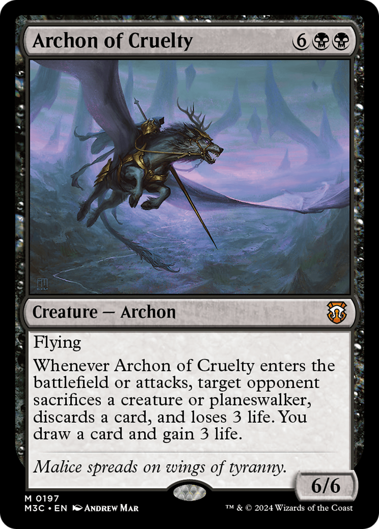 Archon of Cruelty [Modern Horizons 3 Commander] - Magic: The Gathering - Card Brawlers | Quebec | Canada |