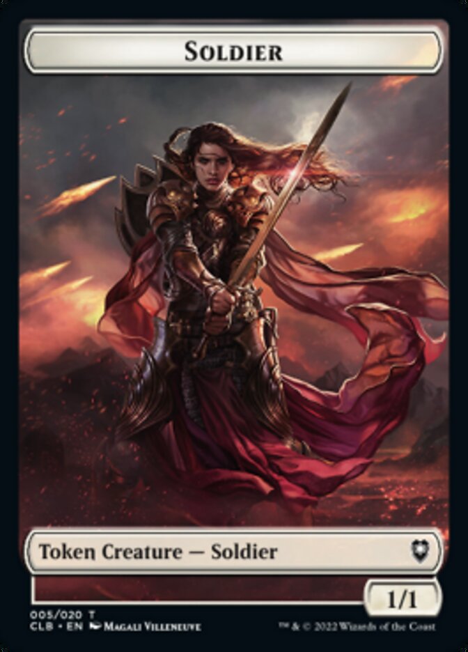 Treasure // Soldier Double-Sided Token [Commander Legends: Battle for Baldur's Gate Tokens] - Magic: The Gathering - Card Brawlers | Quebec | Canada |