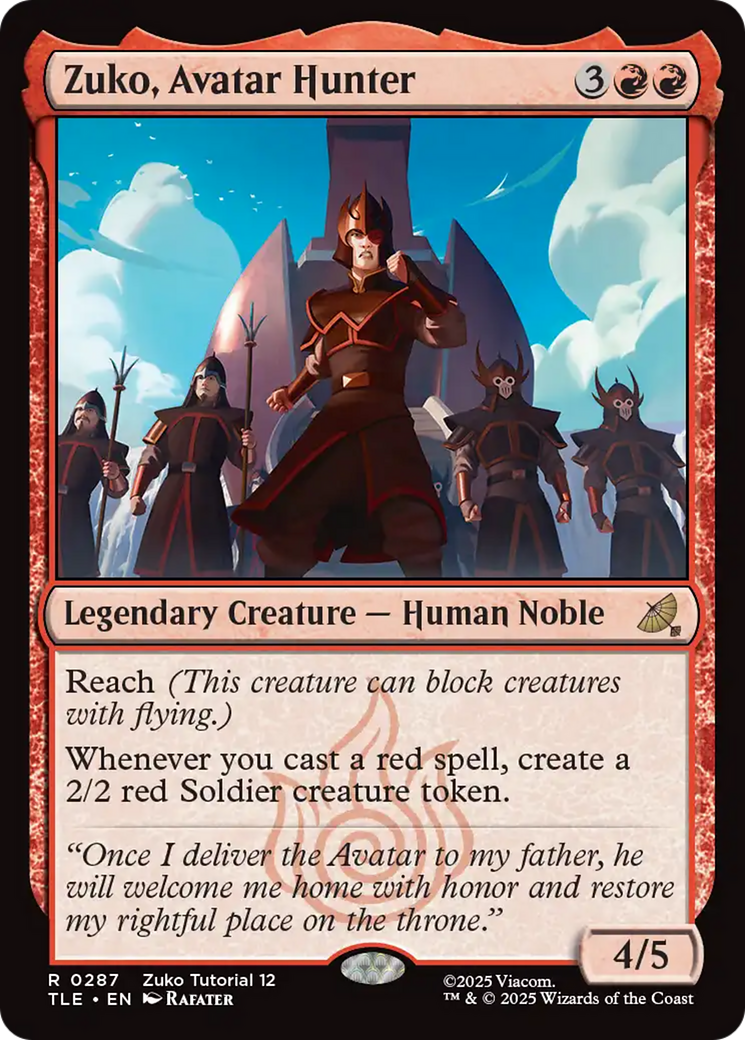 Zuko, Avatar Hunter (0287) [Avatar: The Last Airbender: Eternal-Legal] - Magic: The Gathering - Card Brawlers | Quebec | Canada |