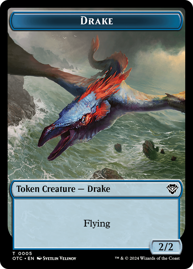 Boar // Drake Double-Sided Token [Outlaws of Thunder Junction Commander Tokens] - Magic: The Gathering - Card Brawlers | Quebec | Canada |