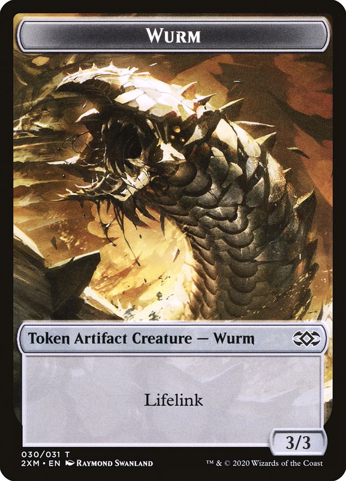 Wolf // Wurm (030) Double-Sided Token [Double Masters Tokens] - Magic: The Gathering - Card Brawlers | Quebec | Canada |
