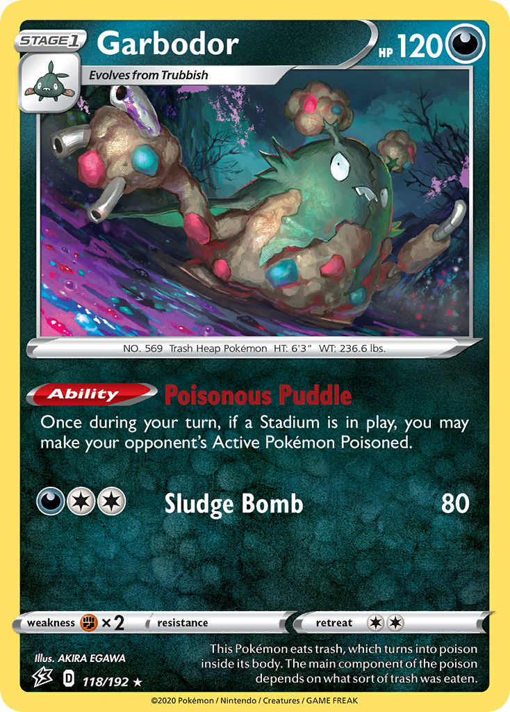 Garbodor (118/192) [Sword & Shield: Rebel Clash] - Pokémon - Card Brawlers | Quebec | Canada |