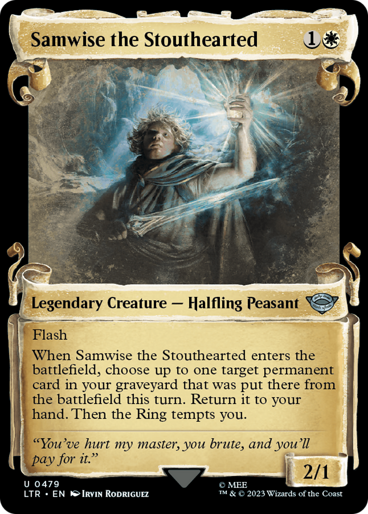 Samwise the Stouthearted [The Lord of the Rings: Tales of Middle-Earth Showcase Scrolls] - Magic: The Gathering - Card Brawlers | Quebec | Canada |