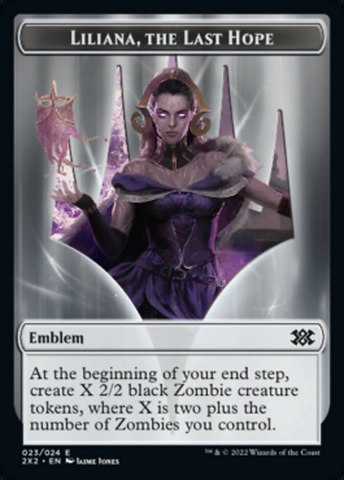 Liliana, the Last Hope Emblem // Spirit (002) Double-Sided Token [Double Masters 2022 Tokens] - Magic: The Gathering - Card Brawlers | Quebec | Canada |