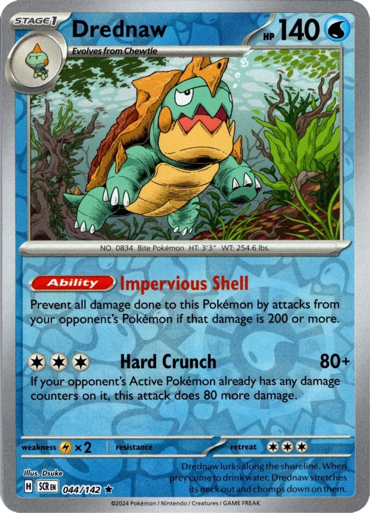 Drednaw (044/142) [Scarlet & Violet: Stellar Crown] - Pokémon - Card Brawlers | Quebec | Canada |