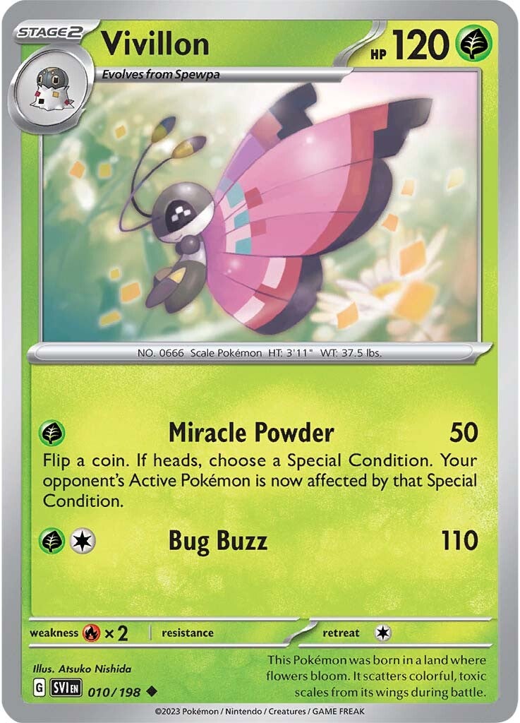 Vivillon (010/198) [Scarlet & Violet: Base Set] - Pokémon - Card Brawlers | Quebec | Canada |