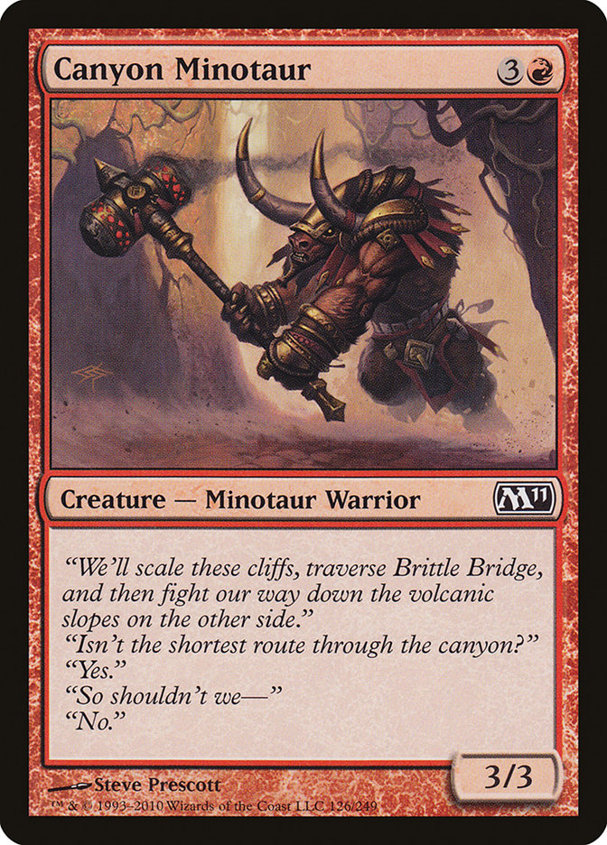 Canyon Minotaur [Magic 2011] - Magic: The Gathering - Card Brawlers | Quebec | Canada |